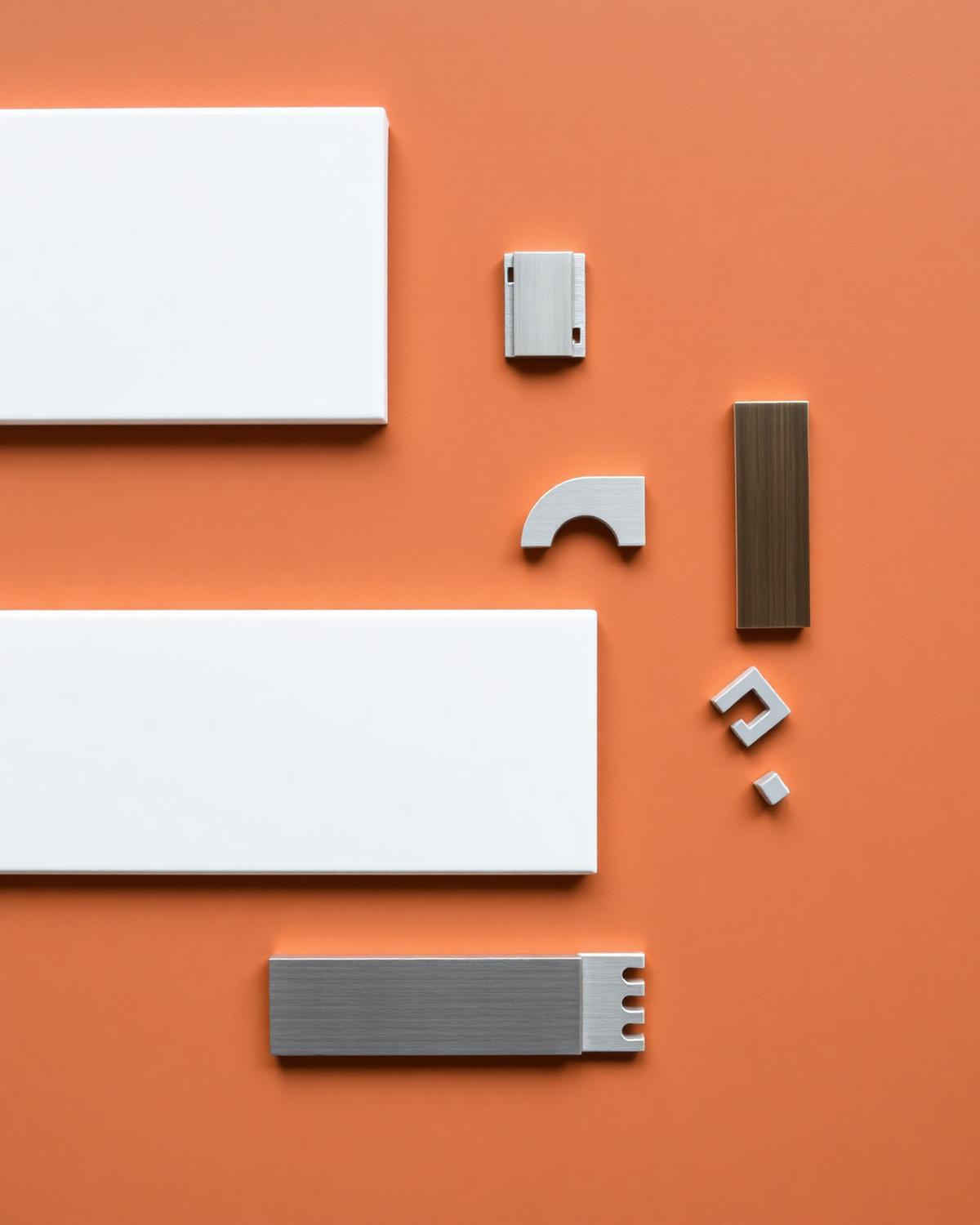 Ceramic tile accessories including skirting, stair treads, trims and spacers